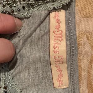 NWOT Miss Me Beaded Cami in Grey